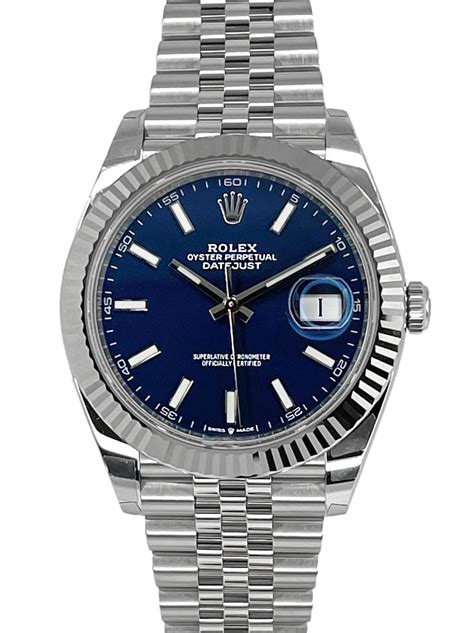 rolex datejust jubilee blue index|rolex datejust 41mm jubilee bracelet.